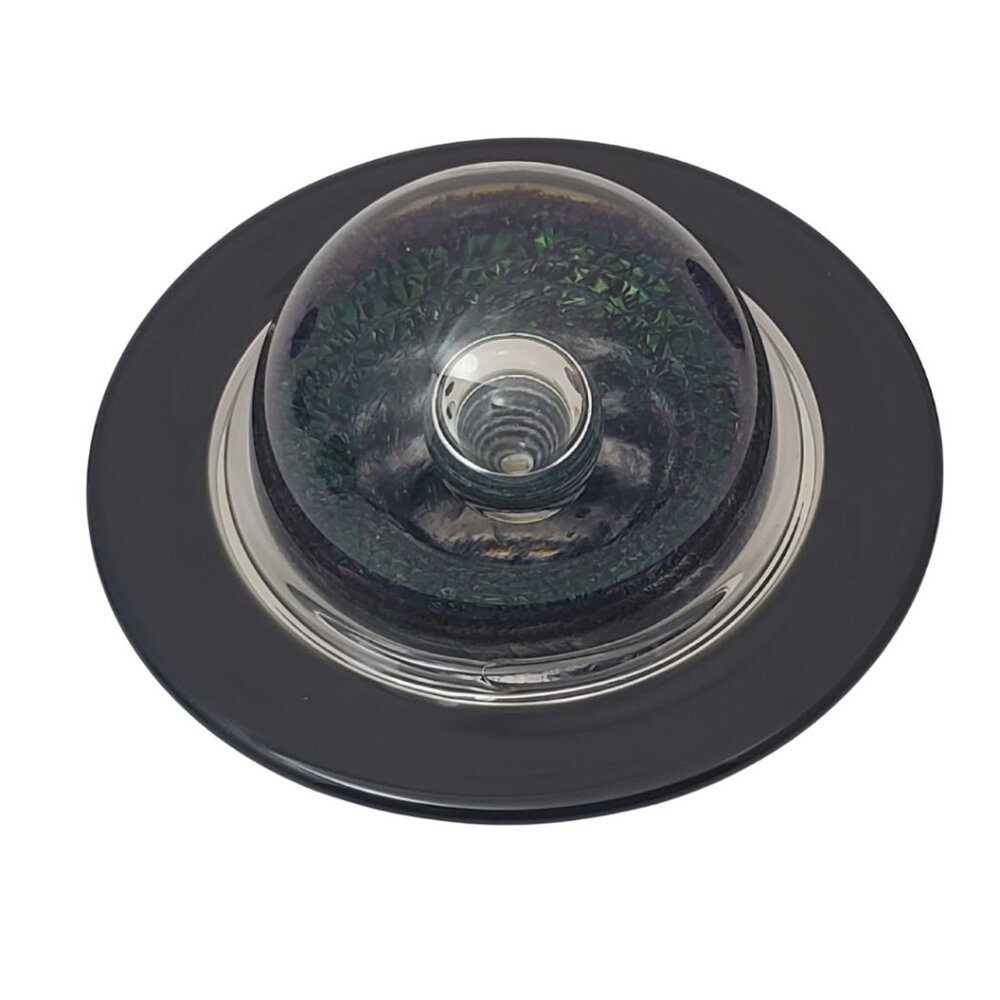 Art Glass Planet Paperweight  - Celestial Decor